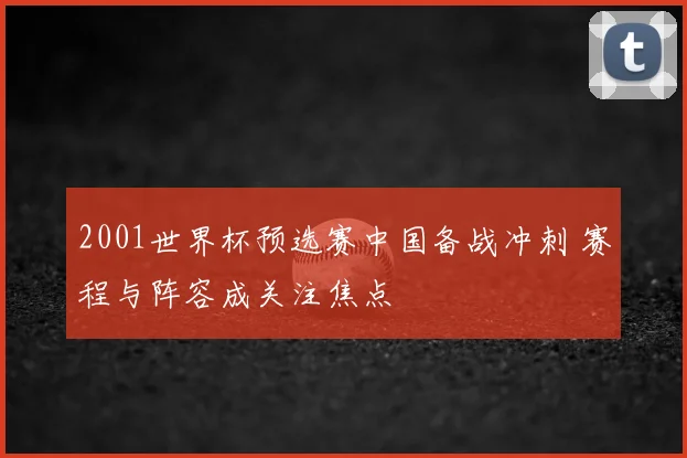 2001世界杯预选赛中国备战冲刺 赛程与阵容成关注焦点