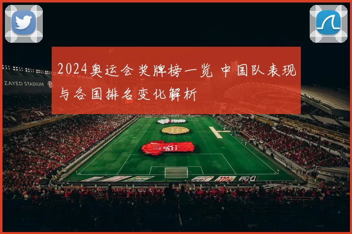2024奥运会奖牌榜一览 中国队表现与各国排名变化解析